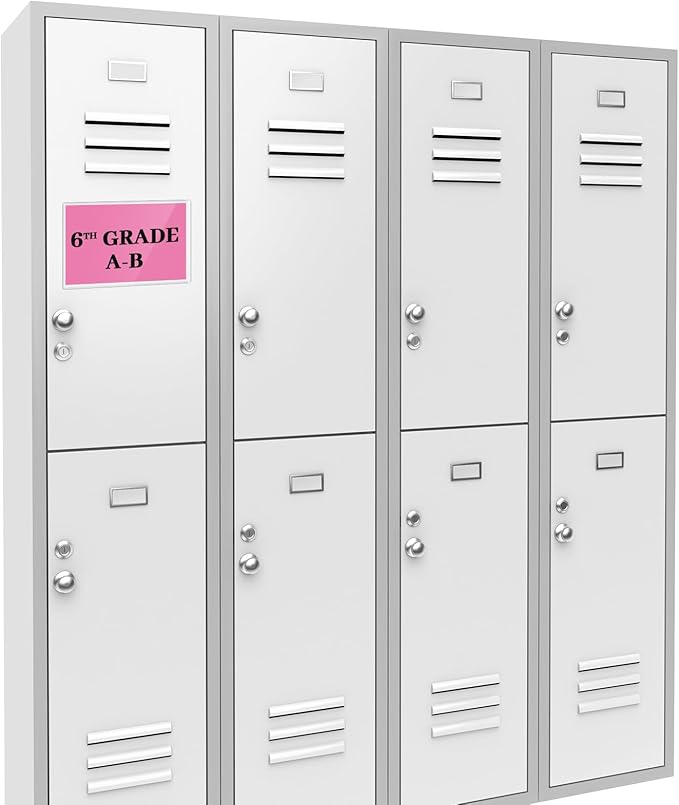 Ctosree 100 Pcs Magnetic Sign Holder Pallet Rack 5.5 x 3.5 Inches Magnetic Label Holder Clear Double Sided Window Display Frame Easy Front Opening for Window Door Office Schedule Store Home