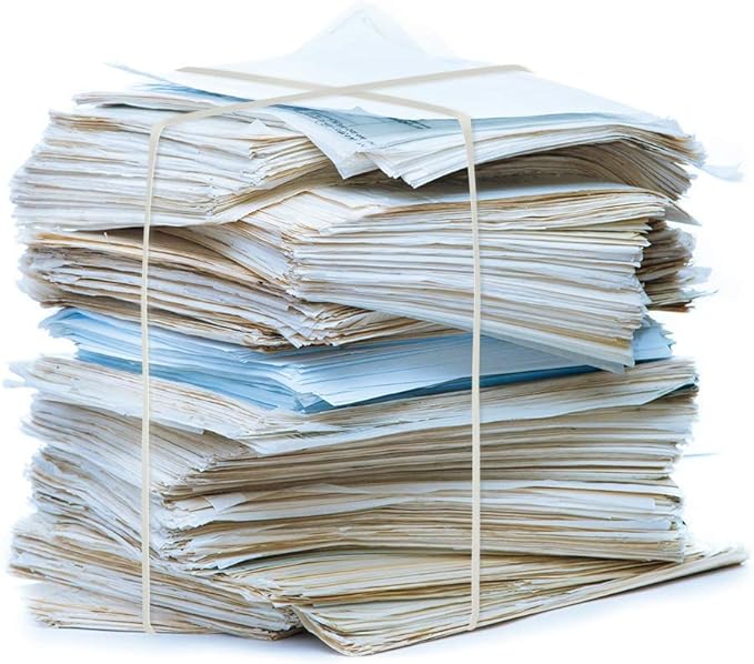 AMUU Rubber Bands 50 Pieces Trash Cans Elastic Bands for Office Supplies File Folders Cat Litter Box Size 8 inches Rubbers Bands Large