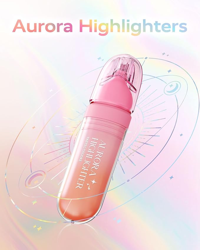 Four Candies 12 Pcs Highlighters Assorted Colors, Cute Pastel Highlighter Set, Dry Quickly, Soft Chisel Tip, No Bleed Bible Highlighter, Aesthetic Highlighters for School, Purple Christmas Gifts