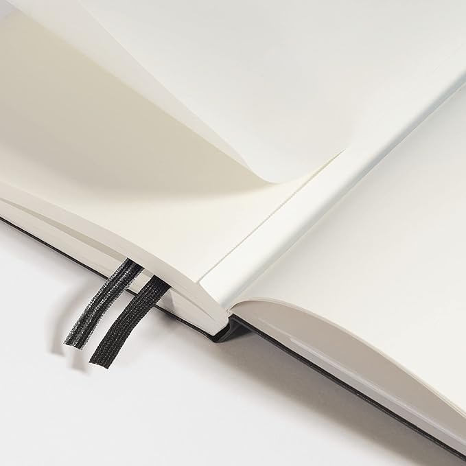 LEUCHTTURM1917 - Notebook Hardcover Medium A5-251 Numbered Pages for Writing and Journaling (Powder, Ruled)