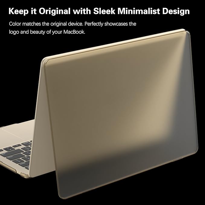 KEROM Starlight Case for MacBook Air 13 inch 2025-2022 M4 M3 M2 A3240 A3113 A2681, MacBook Air M4 13 inch Case, Frosted Matte Plastic Hard Shell & Keyboard Cover for Mac Air 13.6 inch, Starlight Clear