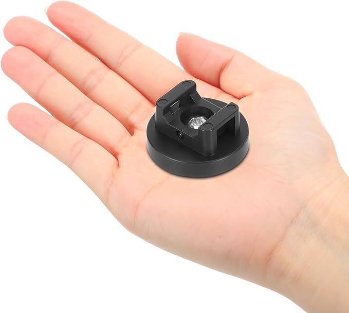 Yookeer Magnetic Zip Tie Mount Base Black Magnetic Cable Clips Wire Holder Multipurpose Cable Ties Management Base Electrical Supplies for Wire