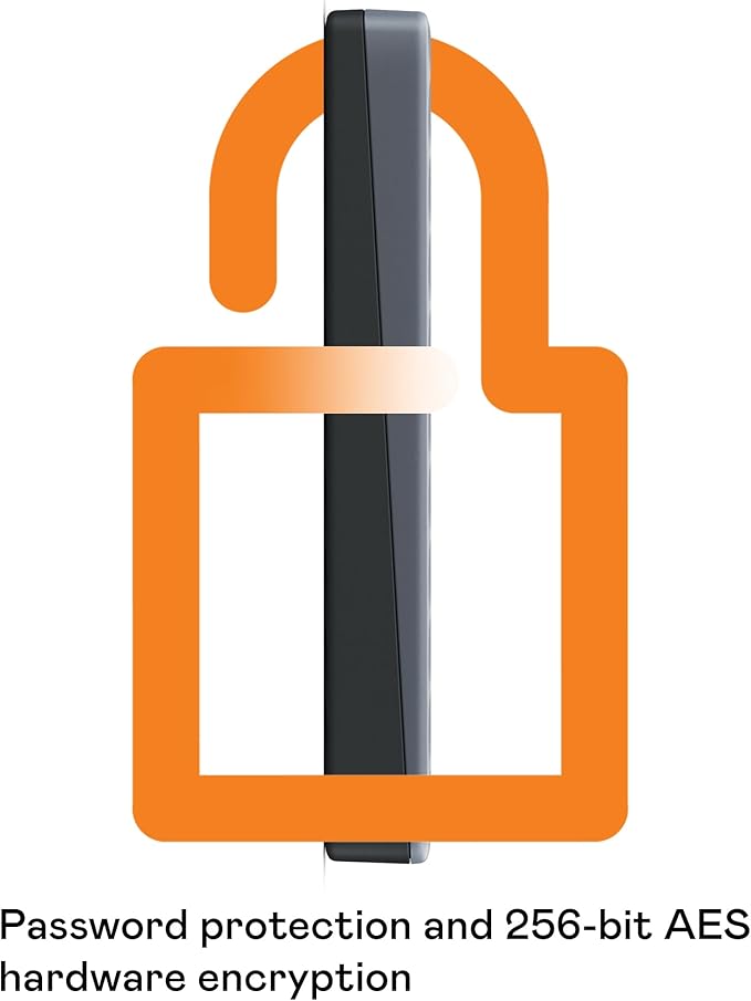 WD 4TB My Passport Portable Hard Drive, Works with USB-C and USB-A, Windows PC, Mac, Chromebook, Gaming Consoles, and Mobile Devices, Backup Software and Password Protection - WDBRMD0040BGY-WESN