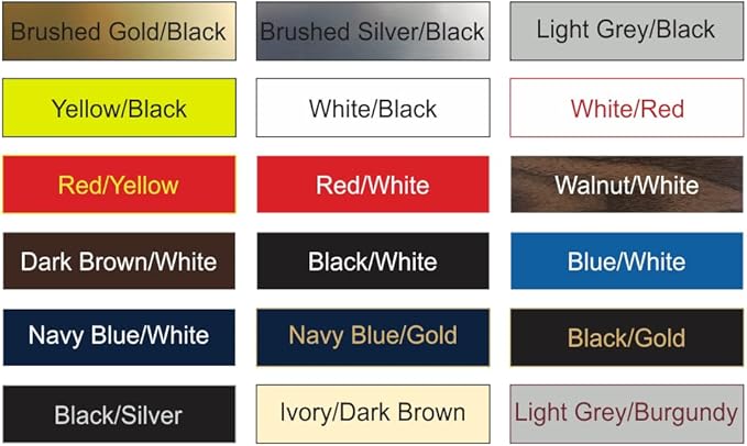 Designer Custom Personalizable Plastic Wall Sign | Your Custom Message | Easy to Install, Comes With Strong 2 Sided Foam Tape | Business & Home Signs