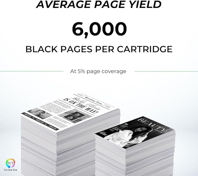TCT LC406XL Black Ink Cartridge 2 Pack - Compatible Replacement for Brother LC406XL LC406XLBK Black High Yield Works with Brother MFC-J4335 J4345 J4535 J5855 J5955 Printers (6,000 Pages)