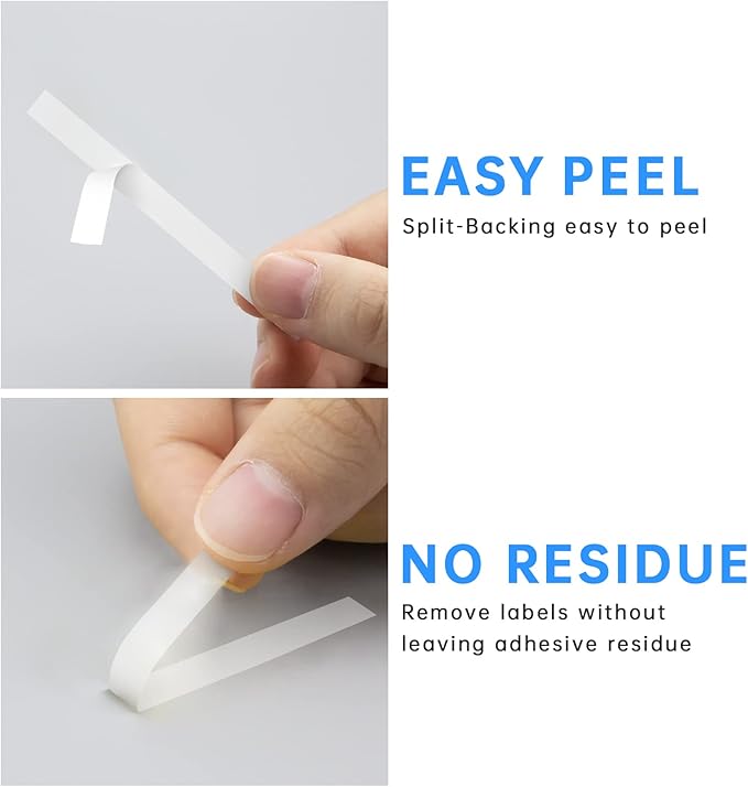 Unismar Tze 12mm 0.47 Laminated White Tape Compatible for Brother Label Maker Tape Work for Ptouch PT-D220 PTD210 PTH110 PTH100 PTD600 PTD200, Black on White 1/2'' x 26.2', 80 Pack