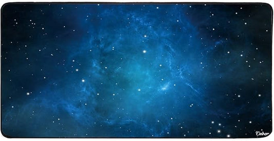 Large Mouse Pad Gaming XXL & Desk Keyboard Mat Size (35.4x15.7x0.1IN, 90x40 Sky Blue)