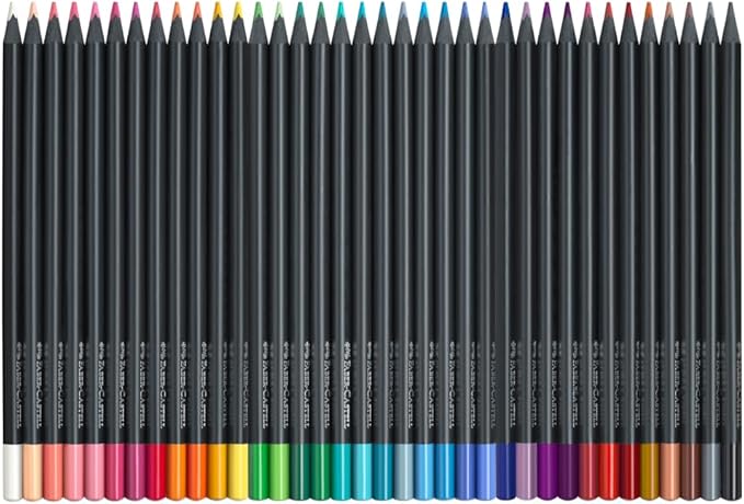Faber-Castell Black Edition Colored Pencils: 36 Classic