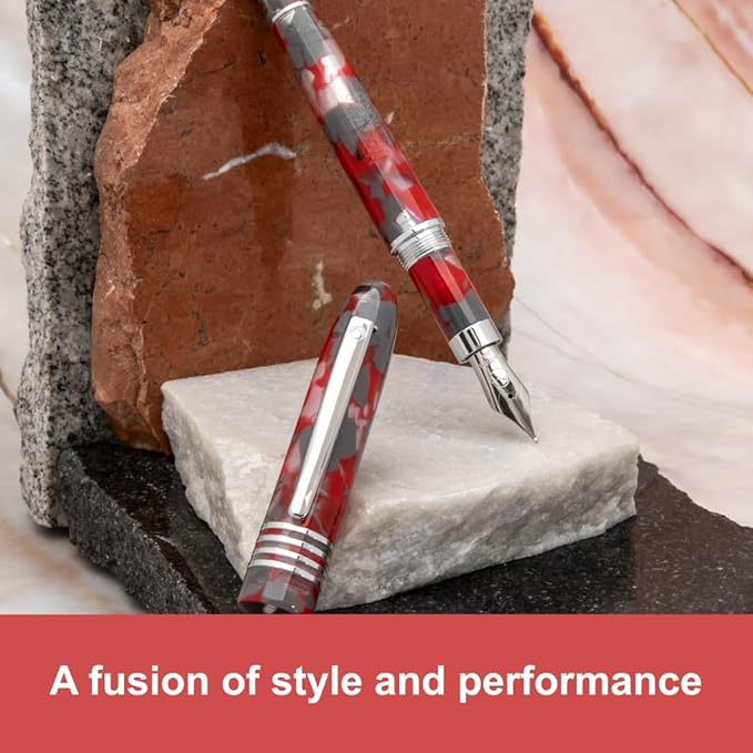 Monteverde Ruby Mountain Fountain Pen - Omniflex