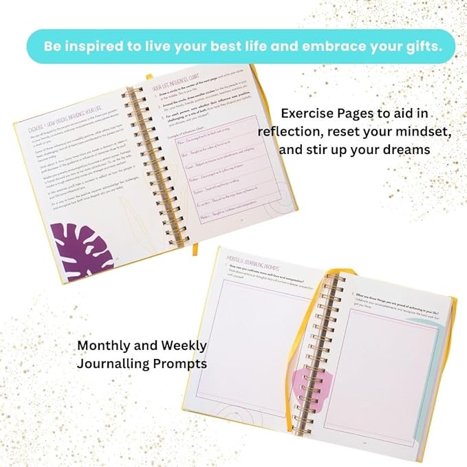 Journals for Women - Inspired to Be Me Journal -Self Care Gifts for Women - Journal with Weekly Intention & Reflection Pages - Gift for Women's Personal Growth & Healing Journey - Includes Inspirational Poem