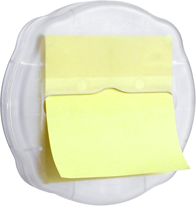 SMART&COOL Magnetic Pop-Up Note Dispenser for 3 x 3 in Pop-Up Sticky Notes, 1Pack, Frosted Clear (Notes Not Included)