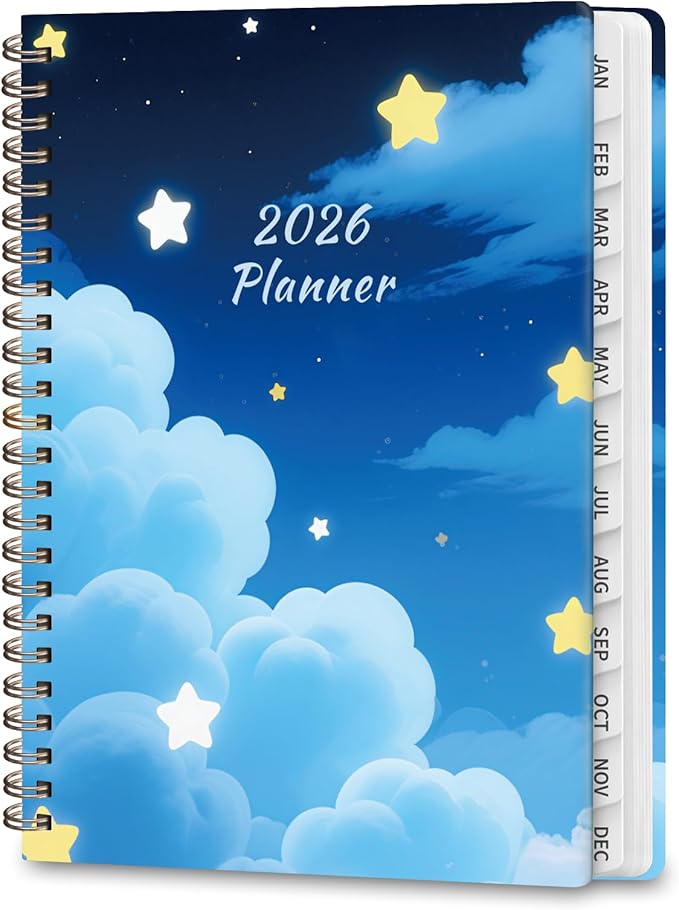 2026 Planner, Weekly and Monthly Calendar Planner Agenda, Jan 2026 - Dec 2026, Planning Academic Book, Office Desk Accessories and School Supplies - A5 (6.3'' x 8.5'')