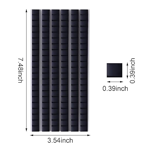 Feosky Adhesive Poster Sticky Tack Putty, Reusable and Removable Adhesive Putty, 120PCS, Mounting Putty for displaying Wall Paintings, Museum Art Photography, Picture, Crafts (Black, Pack of 1)