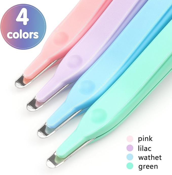Professional Magnetic Staple Remover Puller Staples Remover Staple Removal Tool for School Office Home 4 Pack (Blue, Pink, Purple, Green)