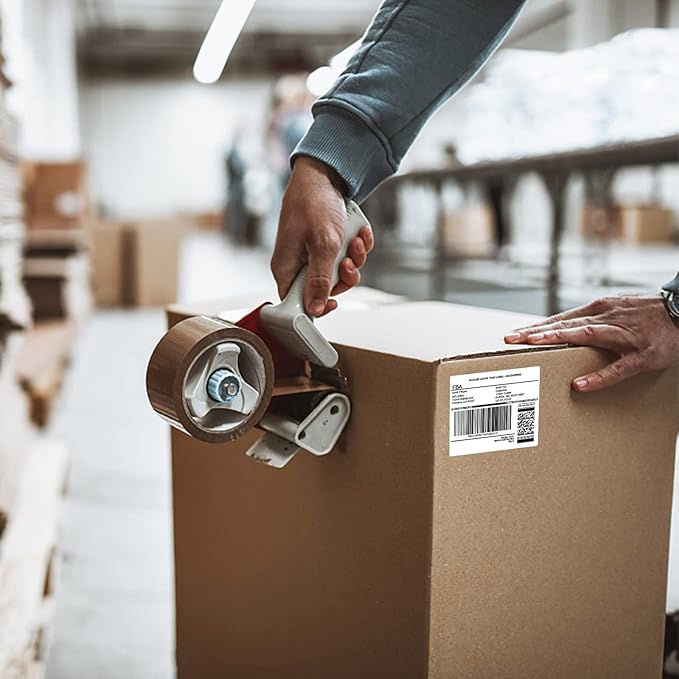 MFLABEL 3-1/3" x 4" Shipping Address Sticker, FBA Labels, 6-UP Sticker Label, White Shipping Label, Easy to Peel, Address Paper for Laser/Ink Jet Printer, 6 Per Page (60000 Labels, 10000 Sheets)