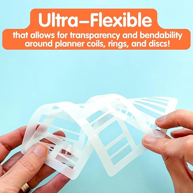 Handmade Flexible Record Template, 3pcs Planner Stencils templates, Reusable Templates Planner Stencils for Journaling Checklists Boxes Lines & Daily