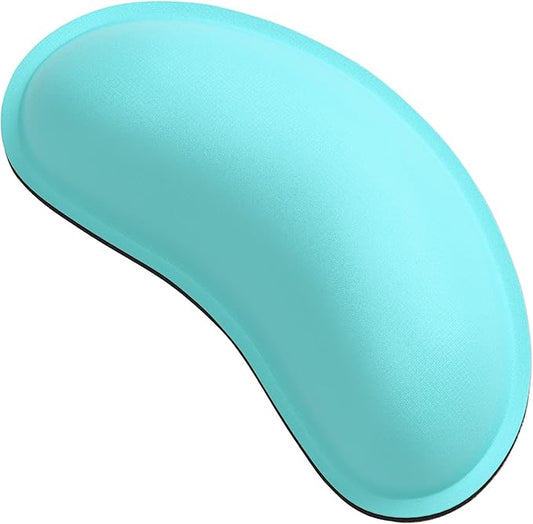 Dapesuom Mouse Wrist Rest, Ergonomic Memory Foam Mouse Wrist for Computer Desk Mats Support, PU Leather Hand Rest Pad Cushion for Gaming, Laptop, Men, Women, Pain Relief & Easy Typing, Green