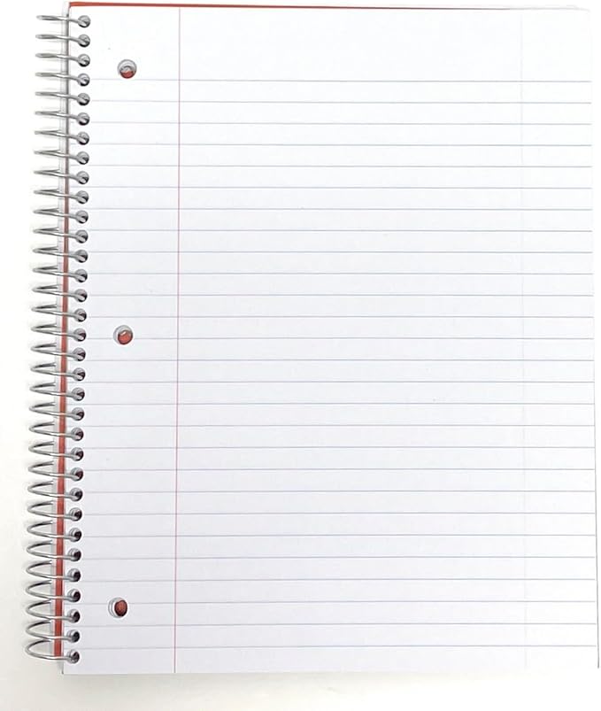 Mintra Office Durable Spiral Notebooks, 1 Subject, (Teal, Blue, Green, Wide Ruled 3pk)