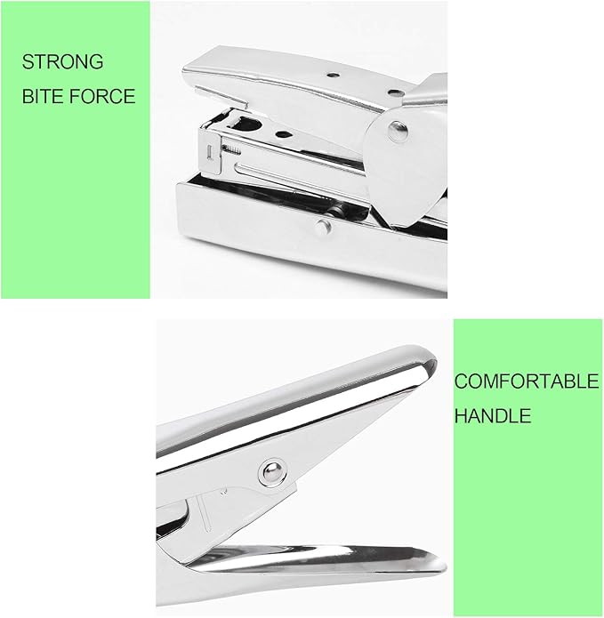 2 PCS Heavy Duty Stapler with 4000 Staples, Plier Stapler 25 Sheets Capacity Metal Desktop Staplers, Hand Held Save Effort Stapler Pliers