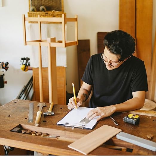 6-Inch Stainless Steel Metal Ruler with Non-Slip Cork Backing - 3 Pack