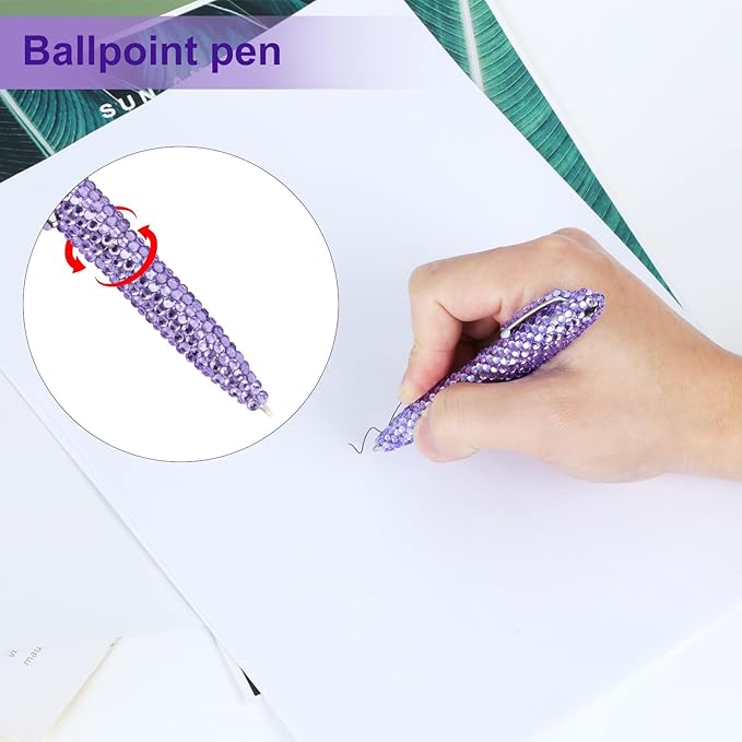 Office Stationery Set,Desk Accessory Kit, Home Office Necessary- Stapler & Desktop Tape Dispenser & Ballpoint Pens & Scissor 4 Piece Office Desk Accessories Kits (Purple)