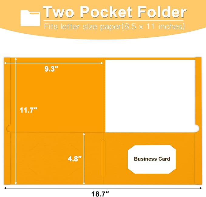 Folders with Pockets, LAYZZ 60 Pack Paper Pocket Folders, 2 Pocket File folders Fits Letter Size Paper, for School Office and Home, Assorted 6 Colors