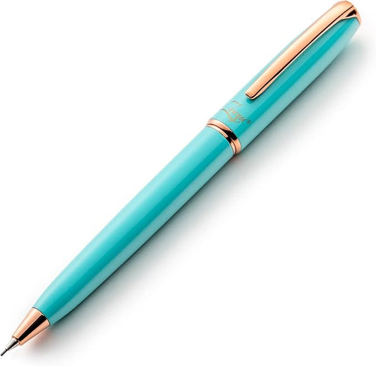 ZenZoi Turquoise Mechanical Pencil w/Schmidt 0.7 mm Twist Lead System. Elegant Full Metal Pencil for Sketching, Drawing, Drafting, Writing & Note Taking. Luxury Gift Box for Men or Women