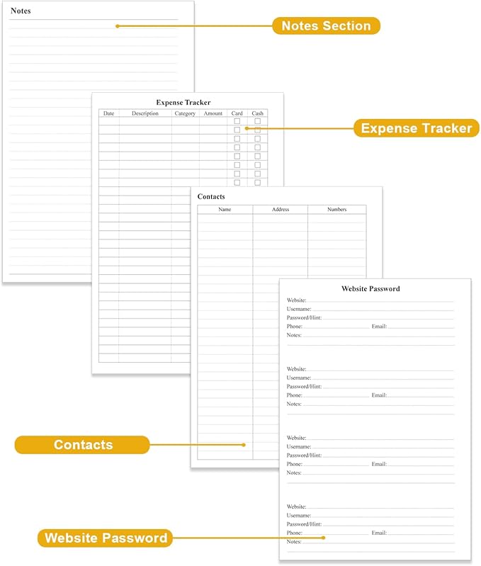 2026-2030 Monthly Planner - 60 Month PLanner Calendar from January 2026 to December 2030, 5 Year Planner 2026-2030 with Flexible Cover, Inner Pocket, Perfect for Home | School | Office, 5.8" x 8.5", Black