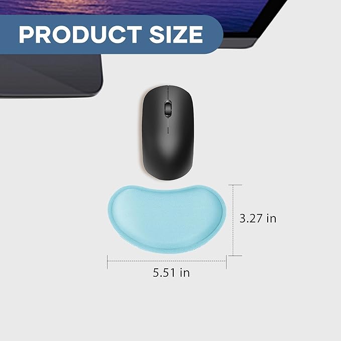 Office Ergonomic Memory Foam Computer Mouse and Keyboard Wrist Rest pad Support Carpal Tunnel, Wrist Rest for Keyboard and Mouse, Wrist Support Set