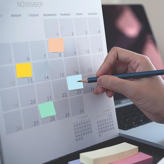 PATIKIL Clear Index Sticky Tabs, 720 Pcs Small Transparent Sticky Notes Bookmarks Planner Stickers Page Tabs for Office Notebooks File Folder Ledger Book, Gradient Green