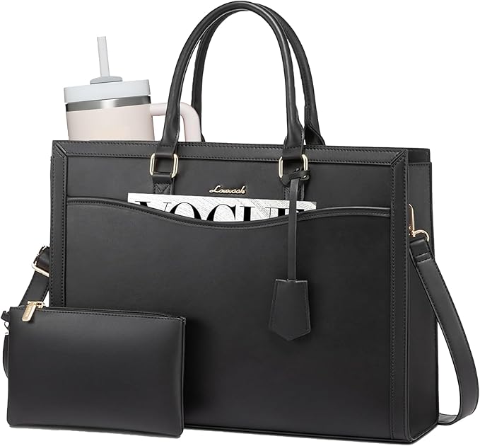 LOVEVOOK Laptop Tote Bag for Women, Office Work Bag Briefcase fit for 15.6 inch Laptop, Large Capacity Teacher Bag Handbag