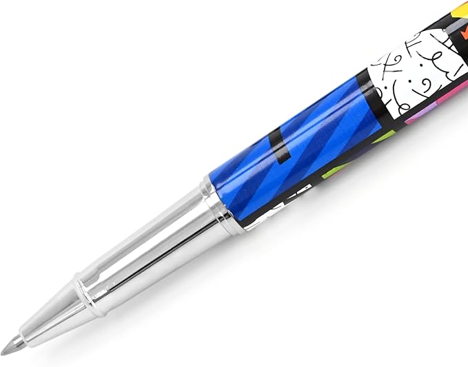 Britto Premium Rollerball Pen - Extra Fine Point with 0.5mm Premium-Grade Refillable Liquid Black Ink, Smooth Precision Writing & Quick Drying Pen for Journaling (Japanese, Colorful Landscape)