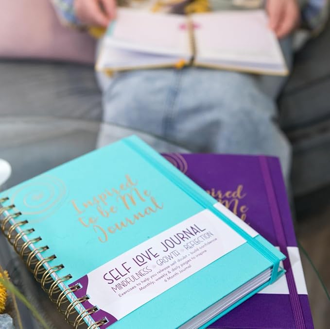 Journals for Women - Inspired to Be Me Journal -Self Care Gifts for Women - Journal with Weekly Intention & Reflection Pages - Gift for Women's Personal Growth & Healing Journey - Includes Inspirational Poem