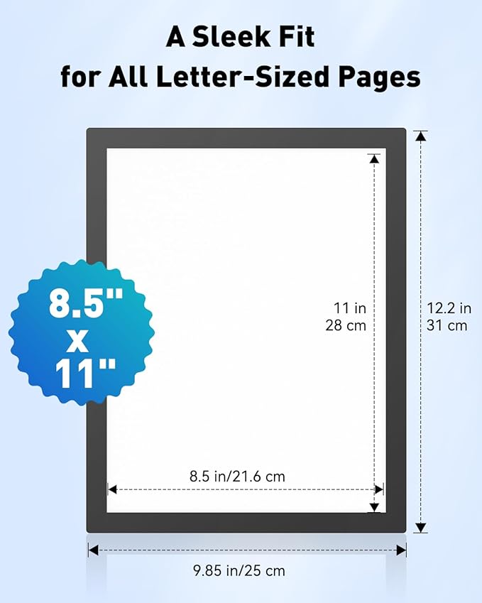 Uniclife 24 Pack Magnetic Sign Holder 8.5" x 11" Self-Adhesive Magnetic Picture Frame Wall Mounted Display Frame for Home Office Store Poster Document Holder for Wall Door Glass Window Refrigerator