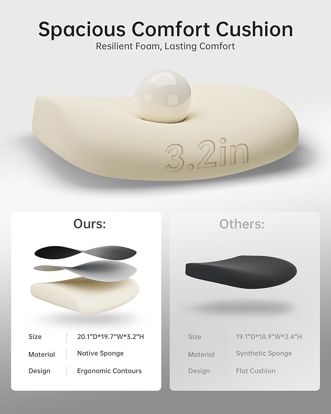 Office Chair, PU Leather Ergonomic Desk Chair with Adjustable Lumbar Support and Flip up Armrest, Breathable Mesh Computer Chair for Home Office, Black