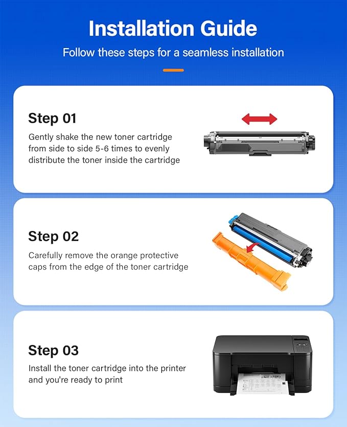 TN221 TN225 Toner Cartridge 4-Pack Black Cyan Yellow Magent Replacement for Brother TN-221 TN-225 to Use with MFC-9130CW HL-3170CDW MFC-9340CDW HL-3140CW 3150CW MFC-9330CDW 9140CDN DCP-9020CDN Printer