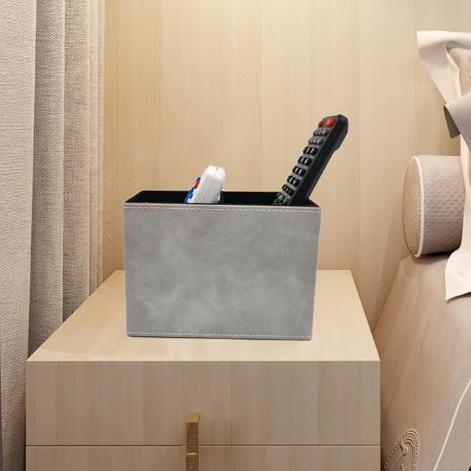 Pen Pencil Holder Cup Container Leather Desk Organizer Stand Decor Brush Scissor Holder Decoration Office Desk Home School