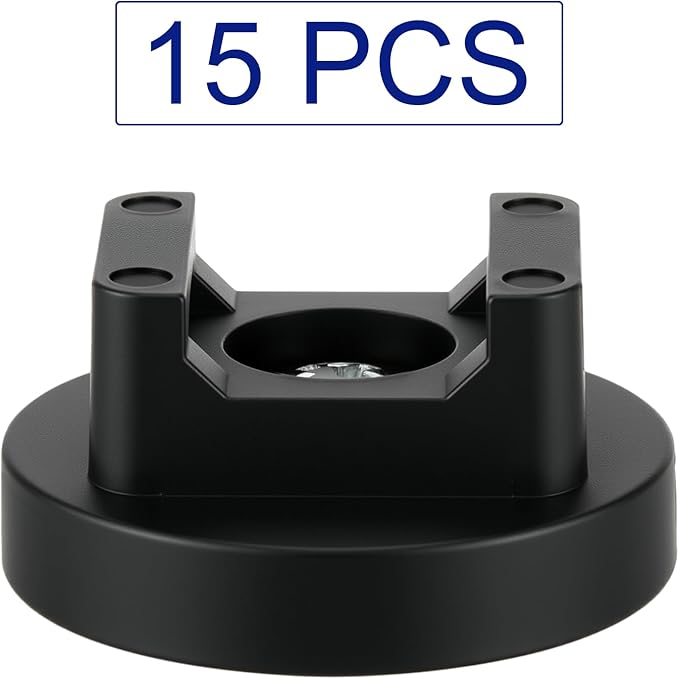 Yookeer Magnetic Zip Tie Mount Base Black Magnetic Cable Clips Wire Holder Multipurpose Cable Ties Management Base Electrical Supplies for Wire