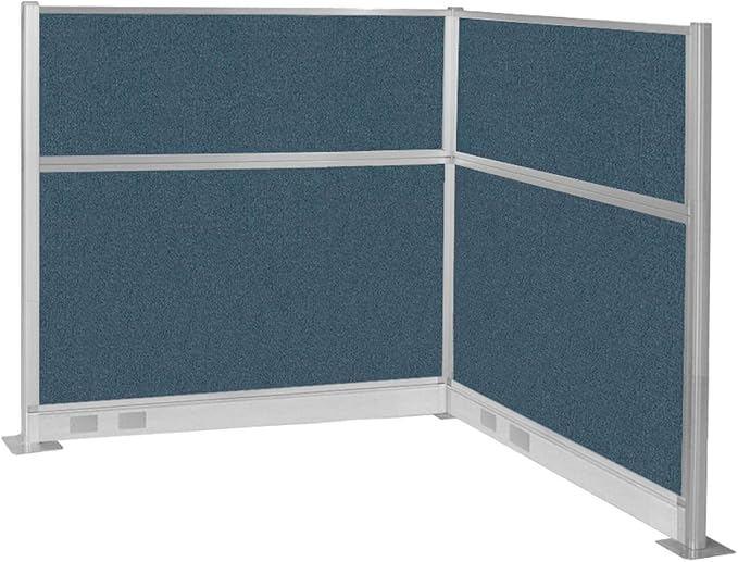 Versare Pre-Configured Hush Panel Electric Cubicle | Workstation Divider Walls | Cubicle Privacy Panels | Office Partition Walls