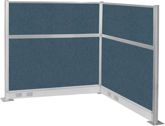 Versare Pre-Configured Hush Panel Electric Cubicle | Workstation Divider Walls | Cubicle Privacy Panels | Office Partition Walls