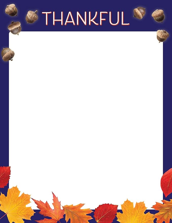 Great Papers! Thankful Holiday Stationery Letterhead, 8.5" x 11", 50 count (2021119)
