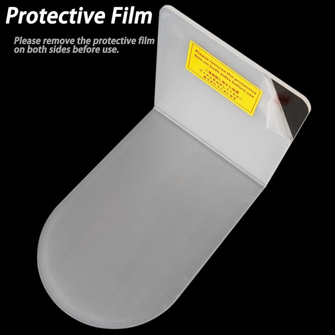 Merrynine Book Ends, 2 Pcs Acrylic Bookends for Shelves, Clear Book Holder, Plastic Bookends for Heavy Books, Book Stopper Organizer for Shelves, Desk, Office, School, 3.93"X4.72"X7.08"