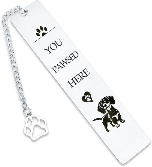 Dachshund Dog Bookmark for Readers Women Book Lovers Gifts for Dog Lovers Dog Mom Dad Gifts Bookmark for Dachshund Lovers Owners Bookworm Bookish Gifts Valentine Birthday Pet Day Christmas