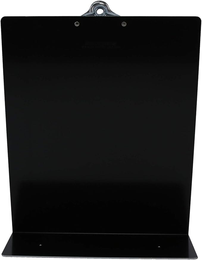 Saunders Free Standing Clipboard and Tablet Stand, 1" Clip Capacity, Letter Size: Holds 8.5 x 11 Sheets, Black