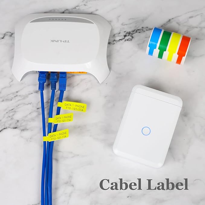 D110-M Label Maker Sticker Machine-Thermal Label Printer Inkless Portable Bluetooth Label Sticker Maker, Mini Bulk Printer for Business Home Office Compatible iOS Android USB Rechargeable-Green