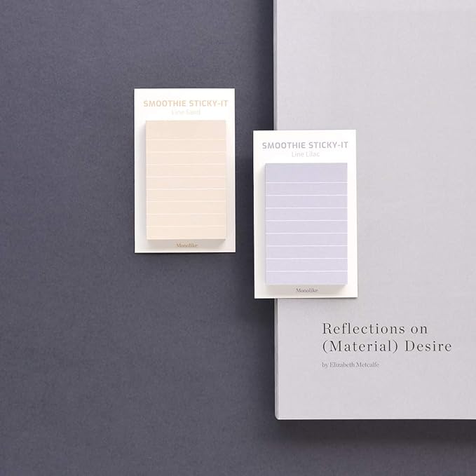 Monolike Smoothie Line Sticky-it - 5p Set Self-Adhesive Memo Pad 50 Sheets