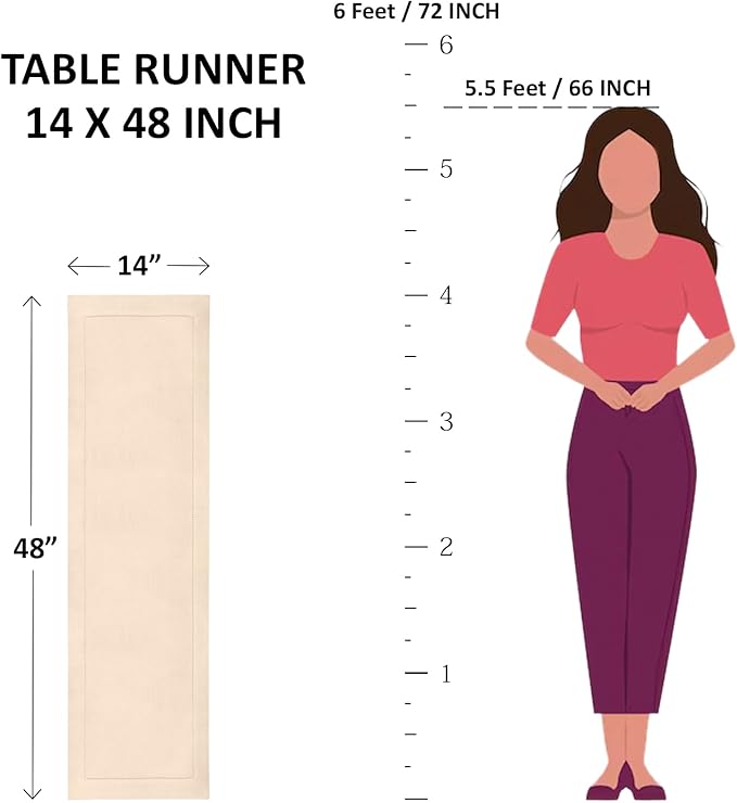 Solino Home Linen Table Runner 48 Inches - 100% Pure Linen Sunshine Yellow Table Runner 14 x 48 Inch Ideal for Dresser and Coffee Tables - Fete