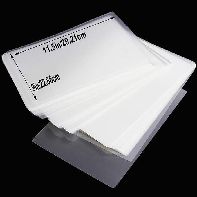 100 Pack Laminating Sheets, Clear 9 x 11.5 Inch Thermal Laminating Pouches for Thermal Laminator, 5 Mil Lamination Sheet Paper, Letter Size, HeatSeal