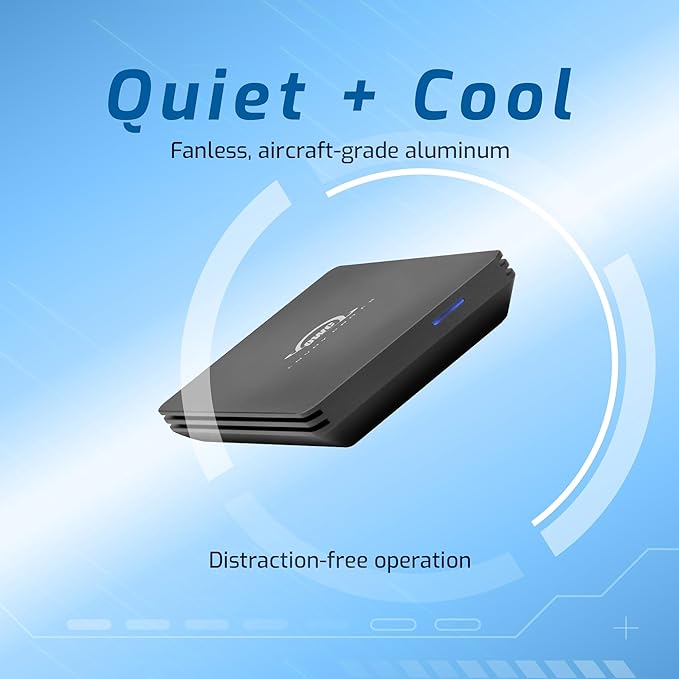 OWC 480GB Envoy Pro FX Portable Rugged External NVMe M.2 SSD Drive Thunderbolt 3, USB3.2 USB-C, up to 2800MB/s speeds, Drop/Shock Resistant Compatible with Mac and PC