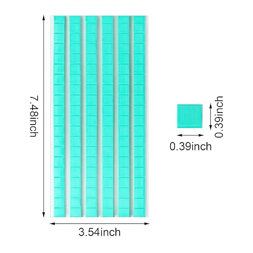 Feosky Adhesive Poster Sticky Tack Putty, Reusable and Removable Adhesive Putty, Mounting Putty for displaying Wall Paintings, Picture, Decoration, Crafts (Green, Pack of 3)